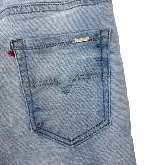 Diesel 1978 Womens Blue Light Wash Zatiny Denim Stretch Jeans 008D8 Estimate 27 - Picture 13 of 16